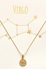 10 of 16:Tiny Zodiac Medallion Necklace
