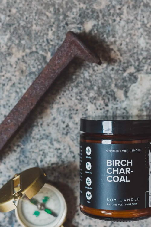 Birch Charcoal Soy Candle