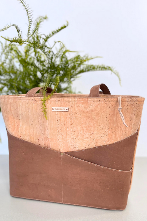 Advocate Zippered Tote in Sepia