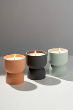 3 of 3:Palo Santo Suede Form Ceramic Candle