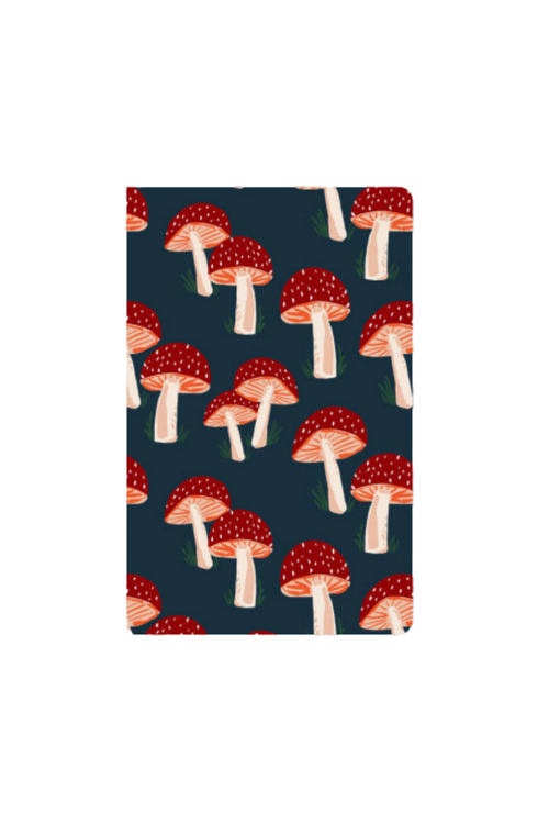 Navy Mushrooms Notebook