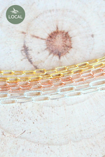 1 of 4:Textured Paperclip Choker