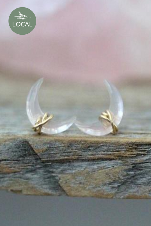 Moonbeam Stud Earrings