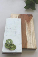 2 of 3:Marble + Wood Reversible Board