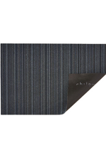 1 of 3:Blue Skinny Stripe Shag Mat