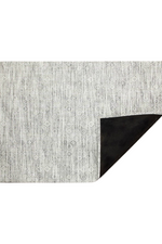 1 of 2:White/Black Mosaic Woven Floor Mat