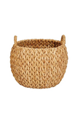 1 of 4:Round Handled Hyacinth Basket