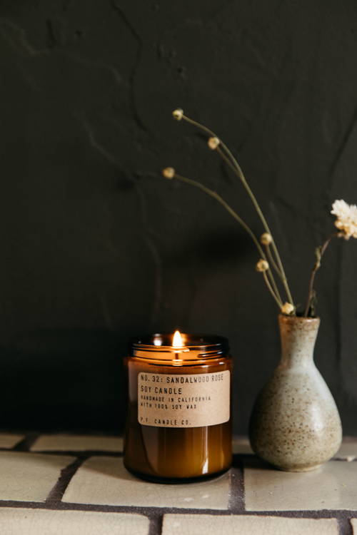 P.F. Candle Co. Sandalwood Rose Candle