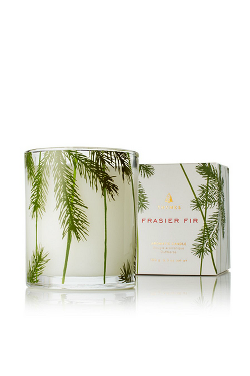 Frasier Fir Pine Needle Glass Candle