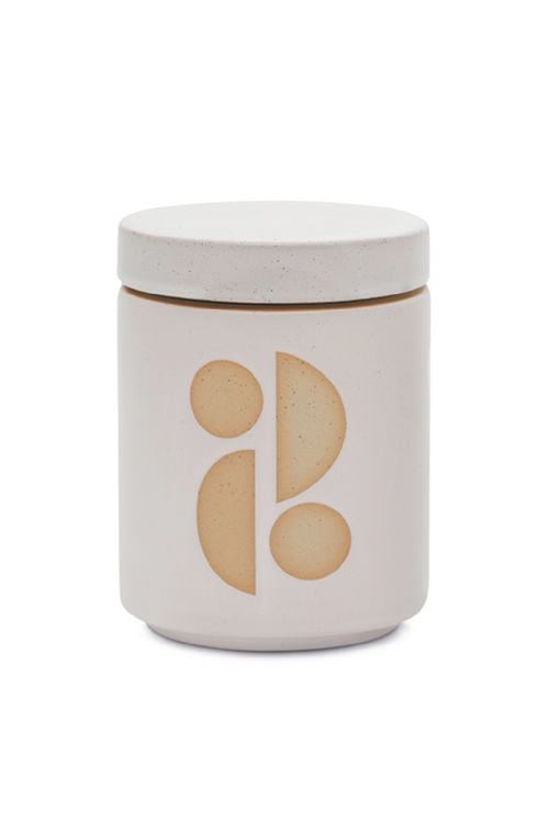 Tobacco Flower Form Ceramic Candle with Lid