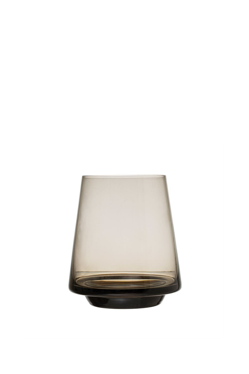 Bloomingville Smoke Tapered Stemless Drinking Glass