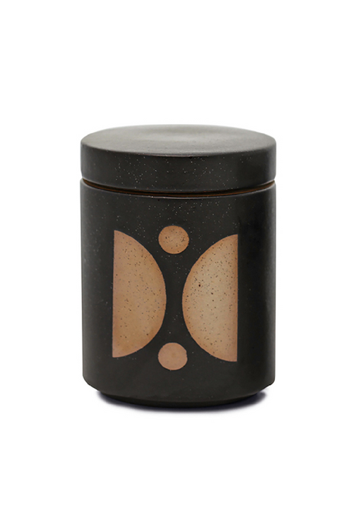 Palo Santo Suede Form Ceramic Candle with Lid