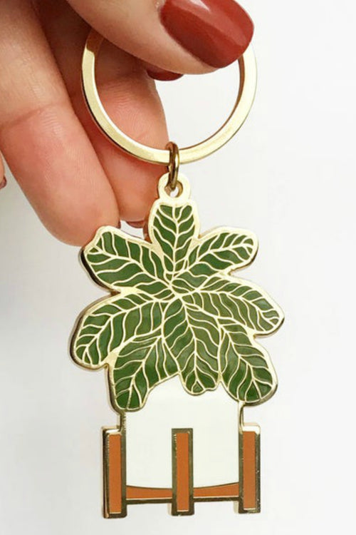 Fiddle Leaf Keychain