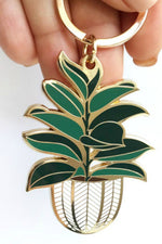 2 of 2:Rubber Tree Keychain