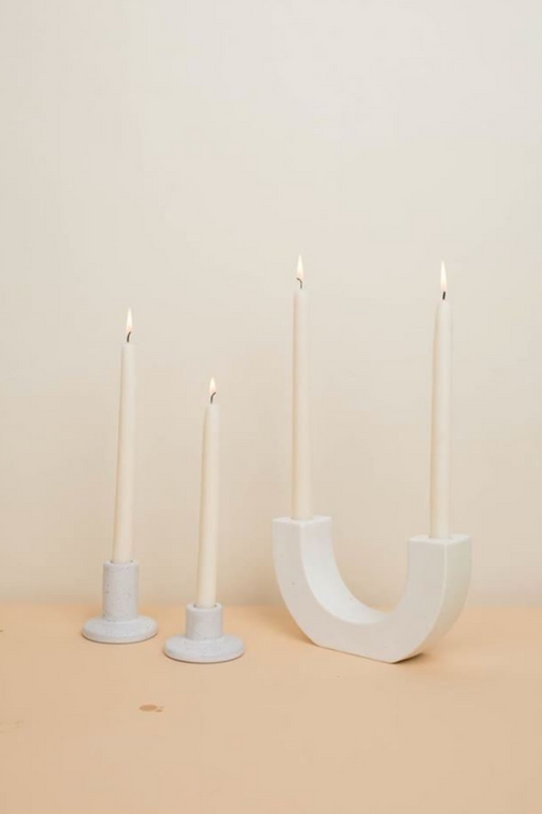 Speckled Taper Candle Holder