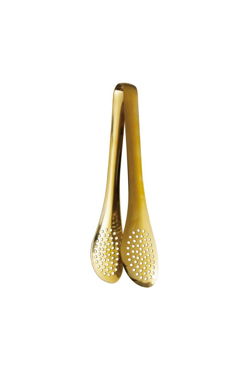 Gold Slotted Tongs-Bloomingville-ECOVIBE
