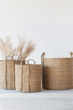 2 of 3:Woven Seagrass Handled Baskets