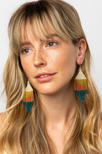 2 of 4:Erin Ombre Fringe Earrings