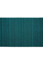 3 of 4:Turquoise Skinny Stripe Shag Mat