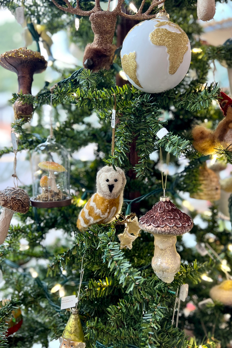 Holiday Woodland Wonders Collection - Mushrooms and whimsical creatures - explore our collection of woodland ornament to adorn your tree.