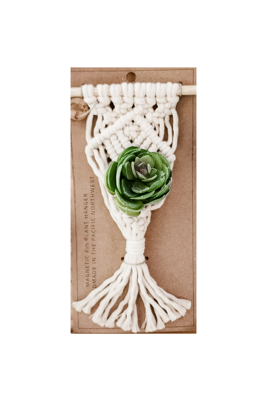 magnetic plant hanger Mini Magnetic Macrame Air Plant Hanger