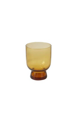 Accent-Decor-Salud-Colored-Glass-Drinkware-amber-footed-glass