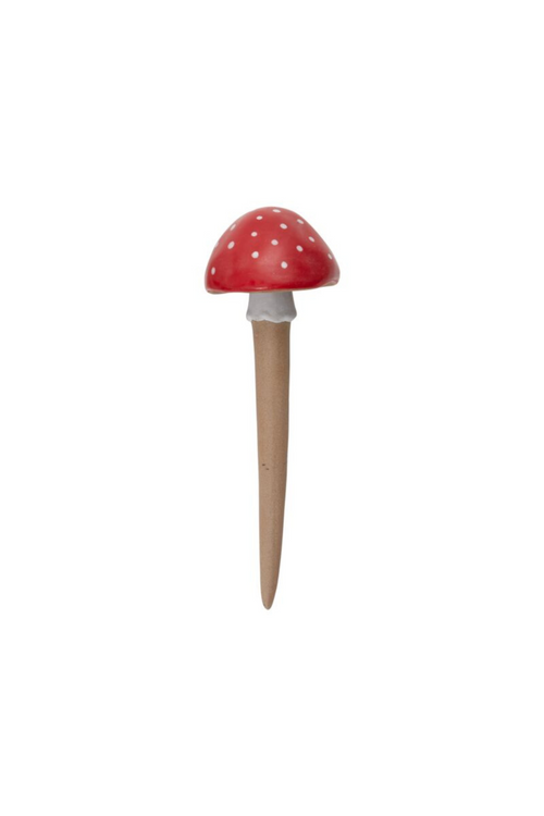 Spore Ceramic Mushroom Plant Stick