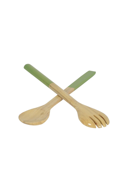 Bamboo Salad Serving Set