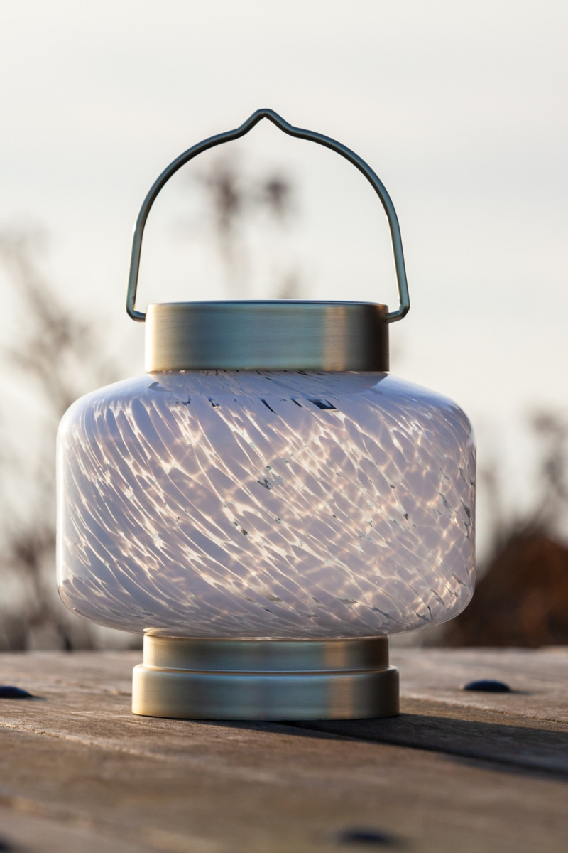 Boaters Glass Solar Lantern ECOVIBE