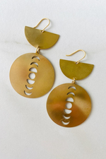 1 of 2:Phases of the Moon Earrings