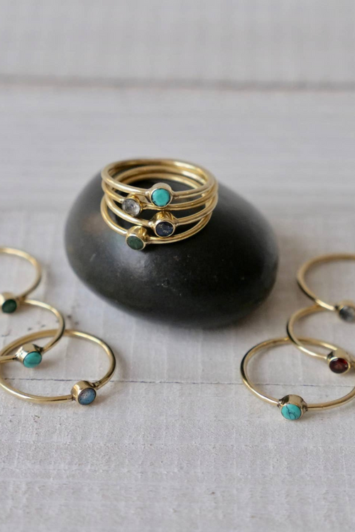 Brass Stacking Rings
