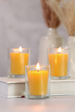 2 of 3:Pure Beeswax Votive Candles
