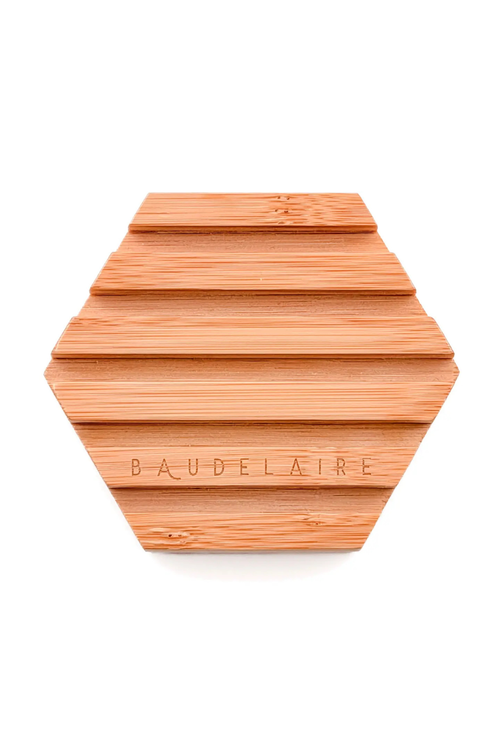 Baudelaire Bamboo Hex Soap Dish