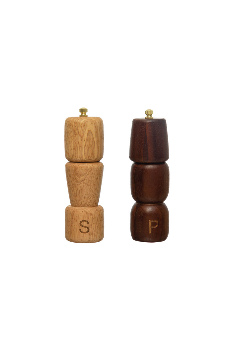 Bloomingville-Acacia-and-Rubberwood-Salt-and-Pepper-Mills