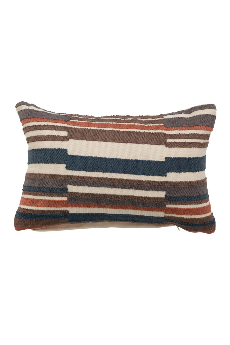 Bloomingville-Multi-Color-Stripes-Embroidered-Pillow