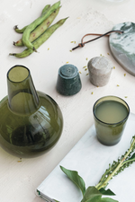 4 of 5:Verde Recycled Glass Carafe + Drinking Glass