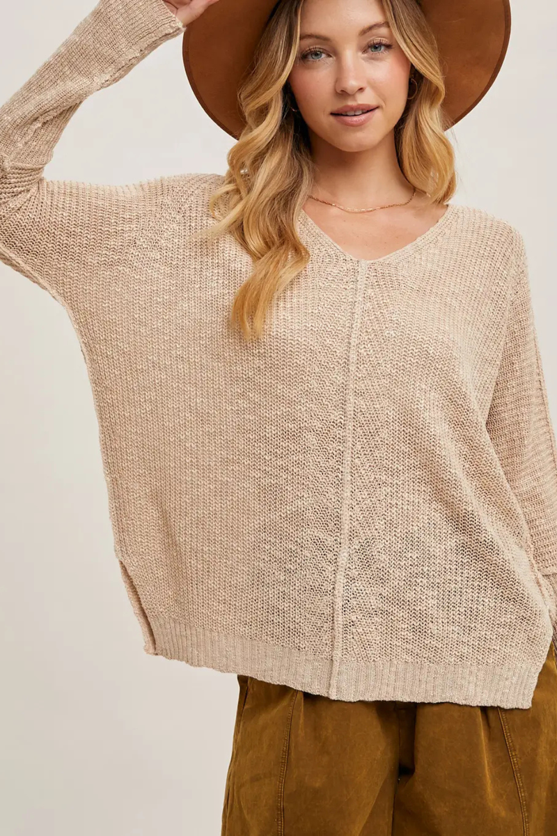 BluIvy-Sabine-Loose-Knit-V-Neck-Sweater-Cream