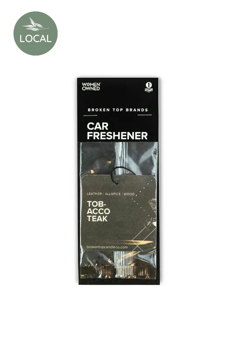 Tobacco Teak Car Freshener-Broken Top Candle Co.-ECOVIBE