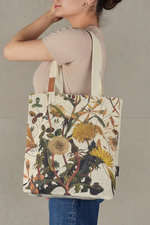 9 of 10:Canvas Printed Shopper Tote Bag