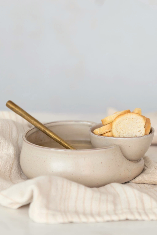 Ceramic Soup + Cracker Bowl
