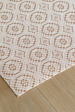 3 of 4:Butterscotch Overshot Woven Floor Mat