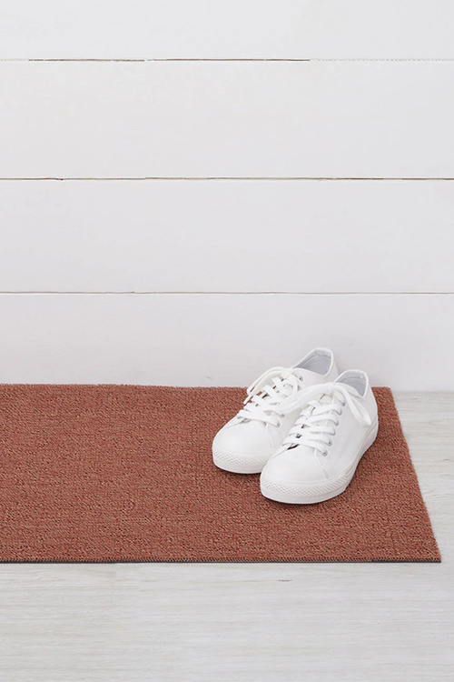 Burnt Coral Heathered Shag Mat