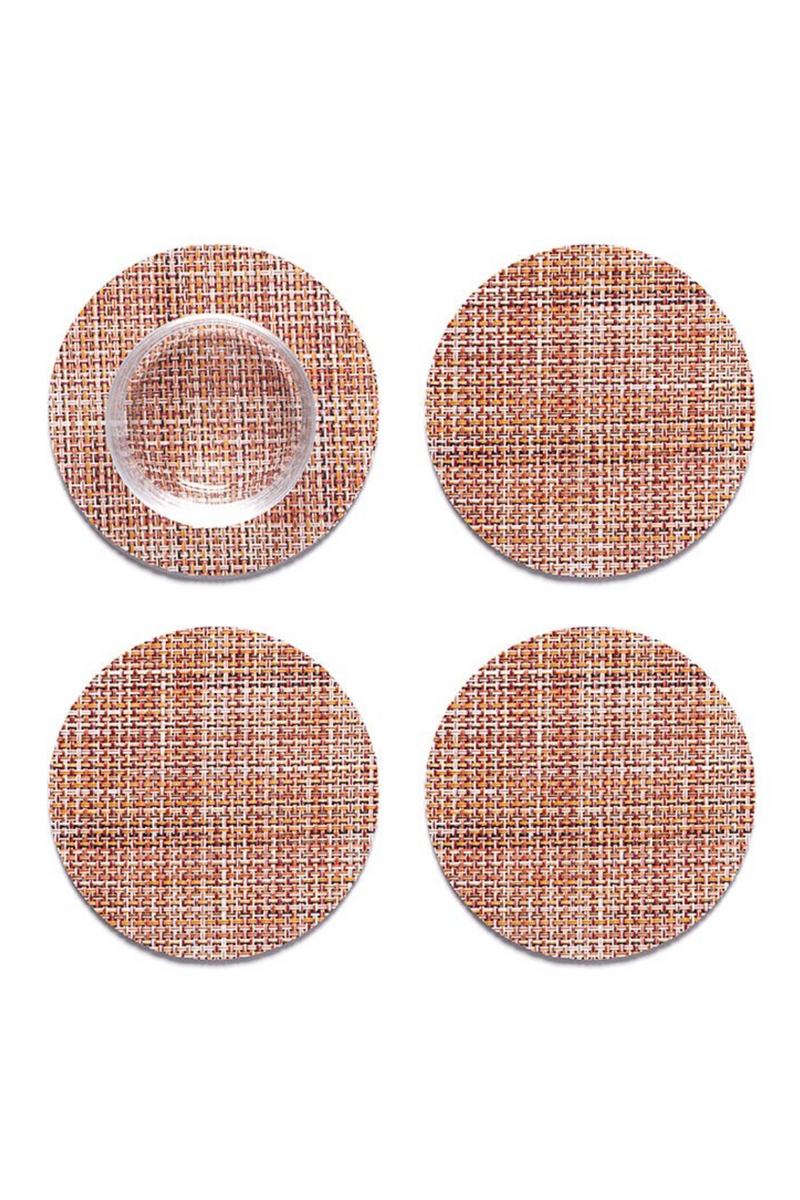 Chilewich-Mini-Basketweave-Coasters-Set-of-4-Cinnamon