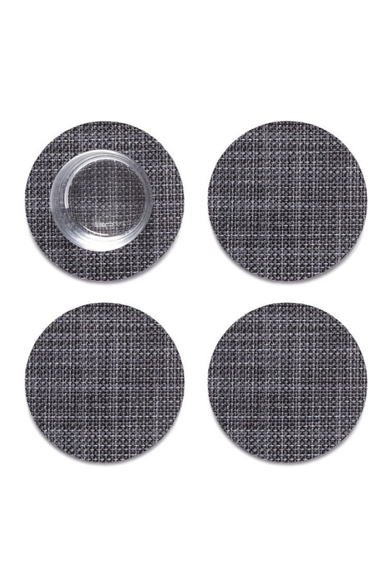 Chilewich-Mini-Basketweave-Coasters-Set-of-4-Cool-Grey