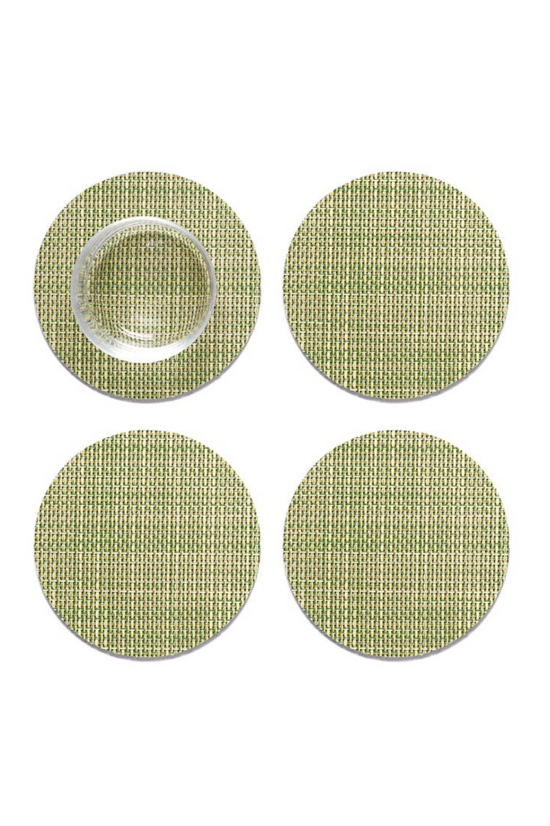 Chilewich-Mini-Basketweave-Coasters-Set-of-4-Dill