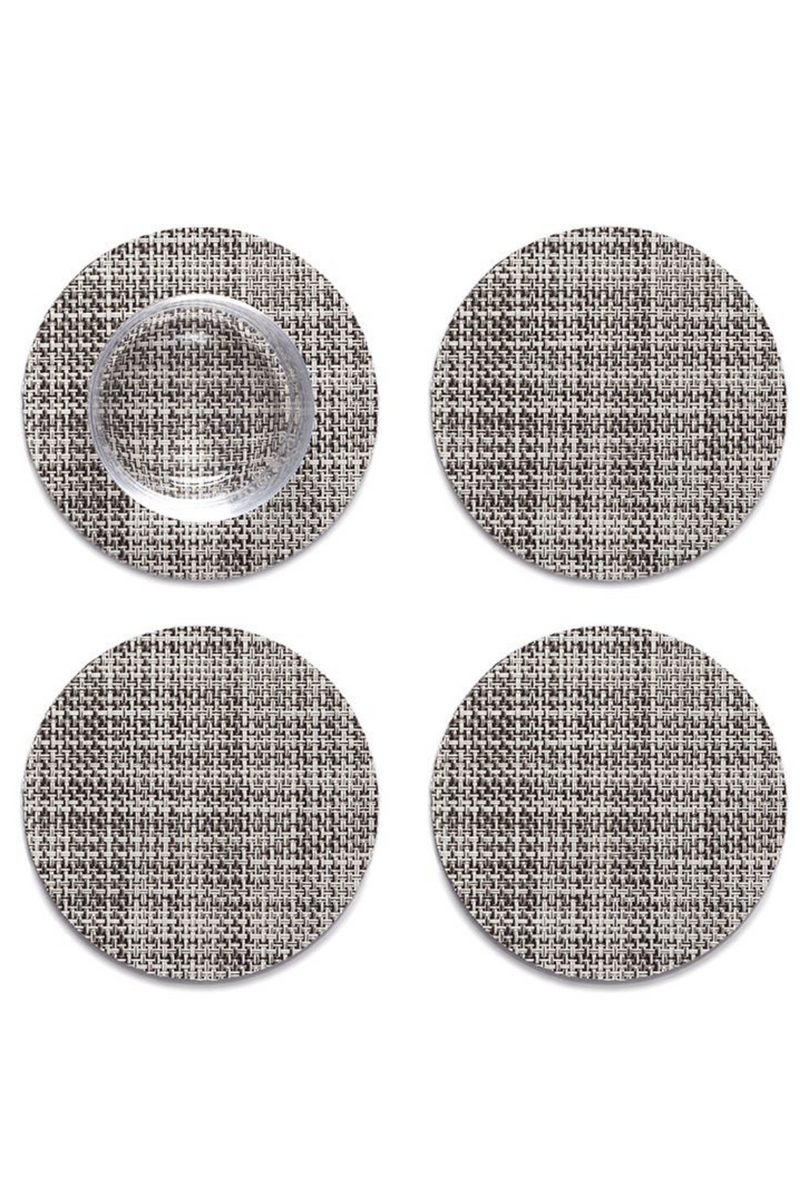 Chilewich-Mini-Basketweave-Coasters-Set-of-4-Gravel