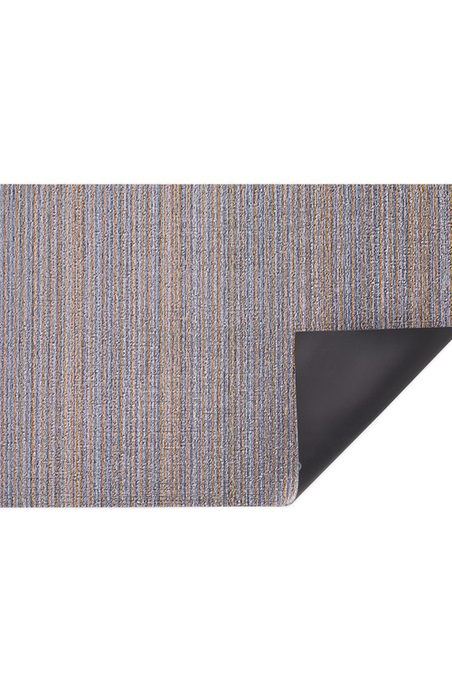 Periwinkle Skinny Stripe Shag Mat