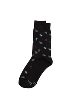 1 of 4:Socks that Give Water - Black Paisley