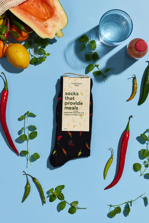 Socks that Provide Meals - Black Peppers