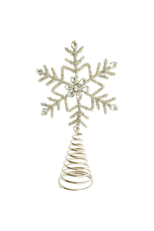 Beaded Snowflake Tree Topper